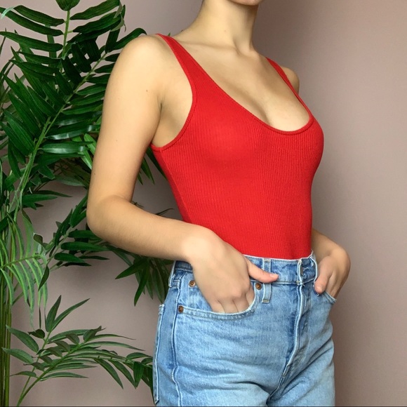 Forever21 Ribbed TANK TOP BODYSUIT - Picture 1 of 10